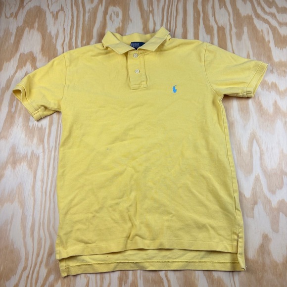 Polo Ralph Lauren Other - Polo Ralph Lauren Kids Yellow Short Sleeve Pique Polo Shirt Size L 14-16